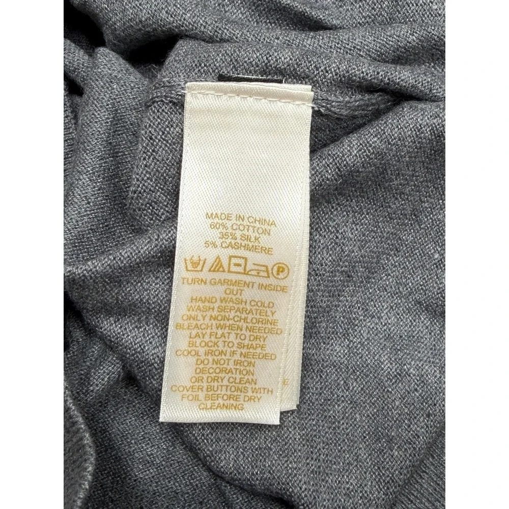 Kate Spade Sweater Womens Small Gray Leni Cardigan Jeweled Preppy Office Work‎